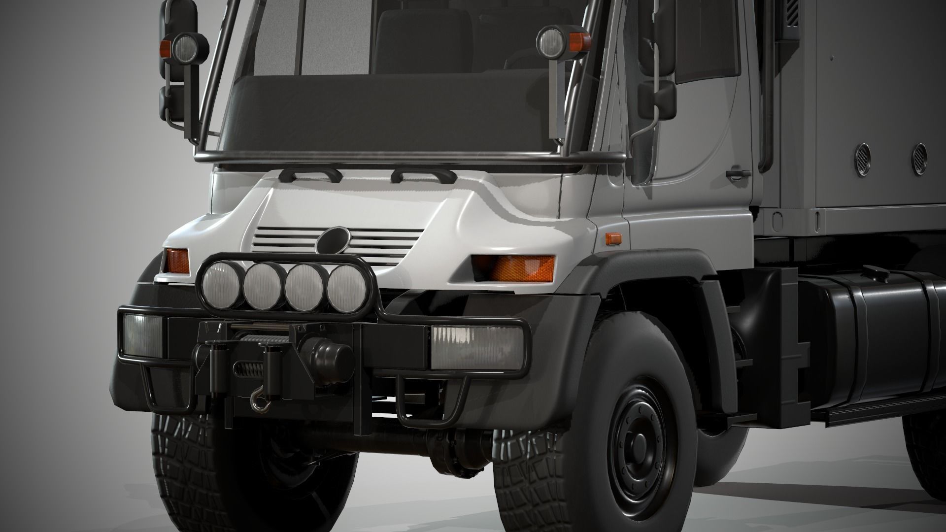 Motorhome MB Unimog U500 Low-poly 3D model_8