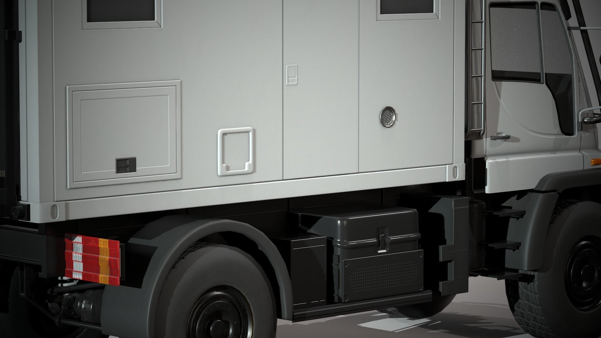 Motorhome MB Unimog U500 Low-poly 3D model_9