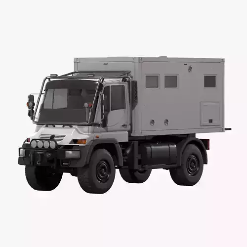 Motorhome MB Unimog U500 Low-poly 3D model