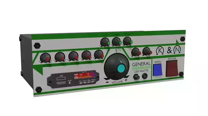 Amplifire control panel 3D model