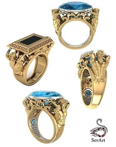 ring poseidon 3D print model