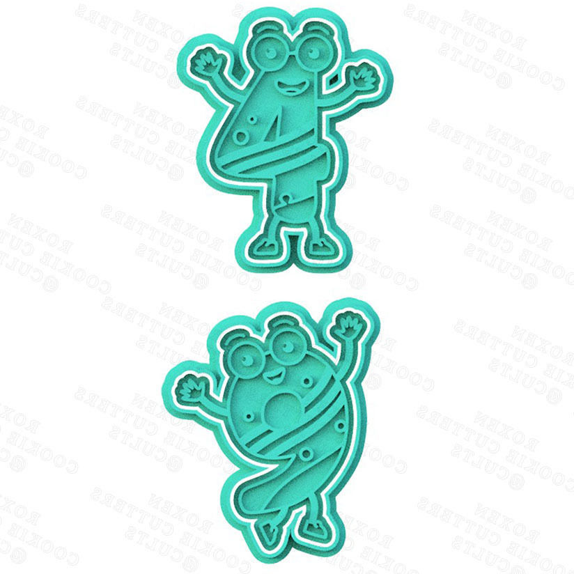 Cute funny numbers cookie cutter set of 10 3D print model_2