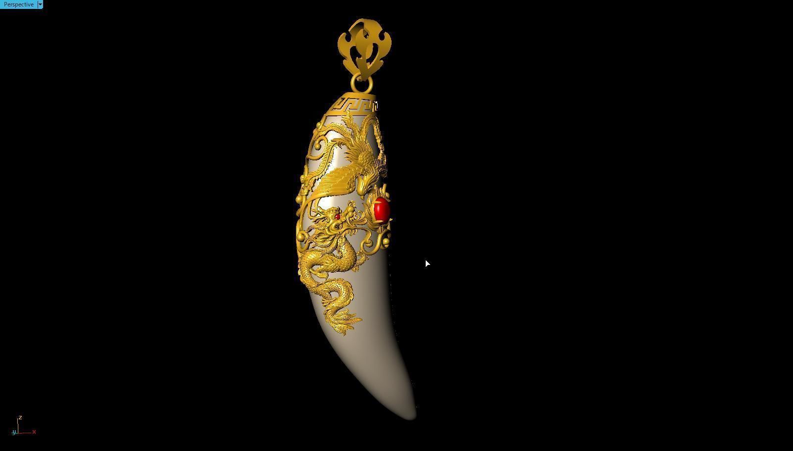 Dragon Fang 3D print model_1