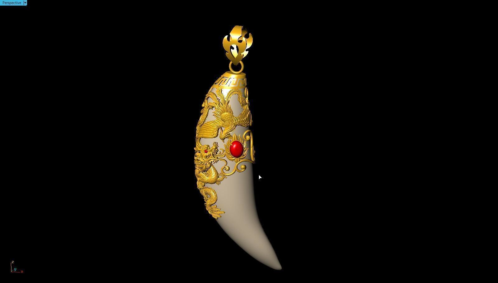 Dragon Fang 3D print model_2