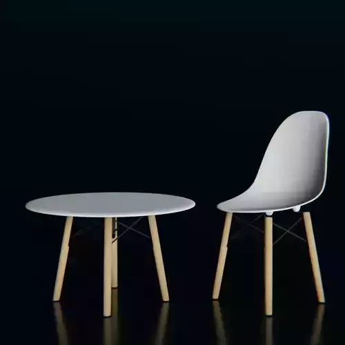 Midow white chair