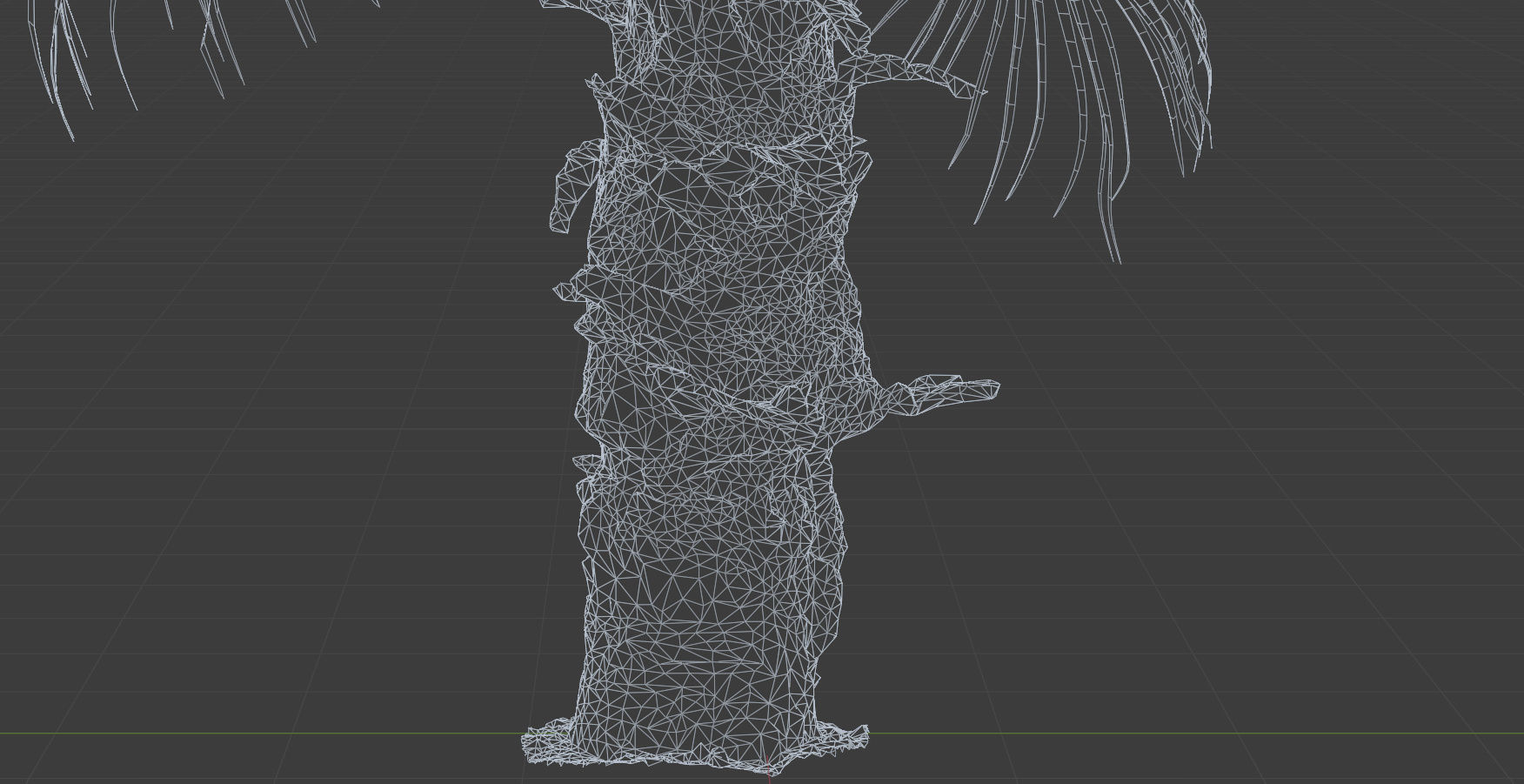 Palm tree 4 - photoscan Low-poly 3D model_7