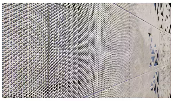 Perforated facade panels