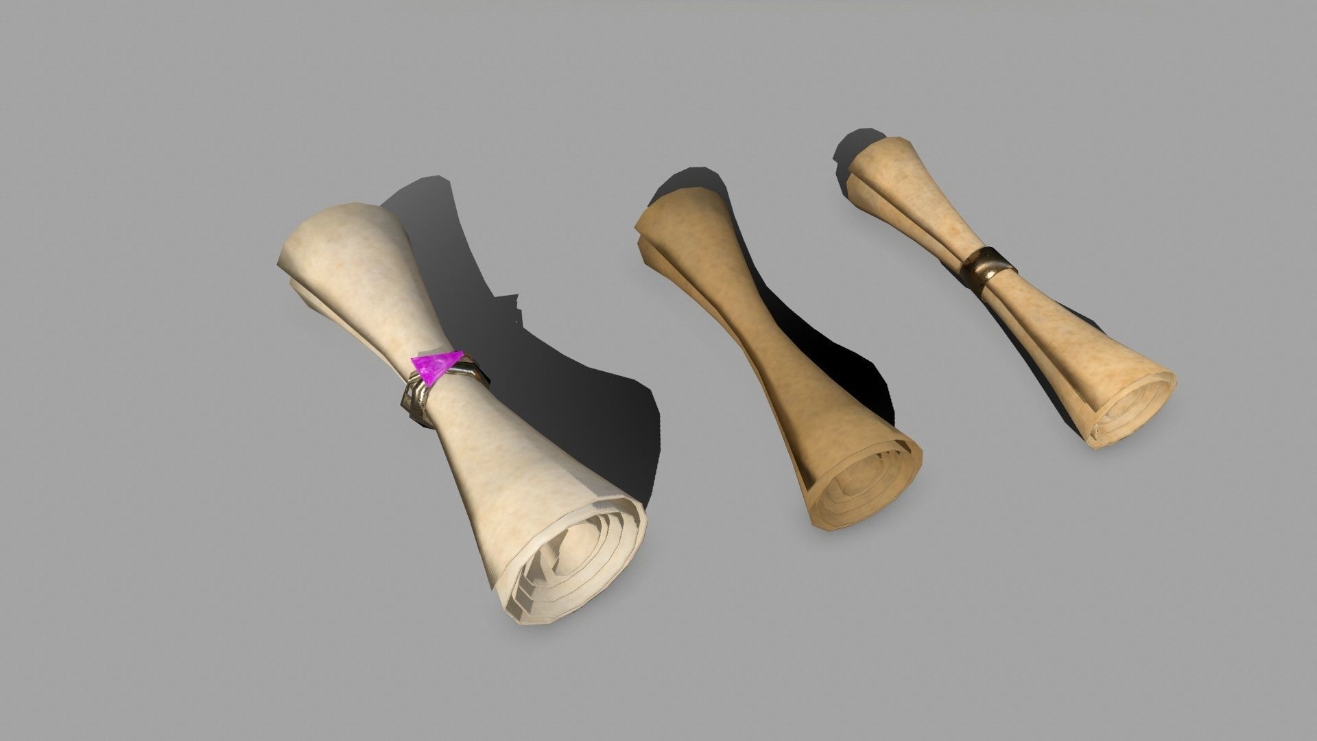 Alchemy Set pot with wooden spoon Low-poly 3D model_12