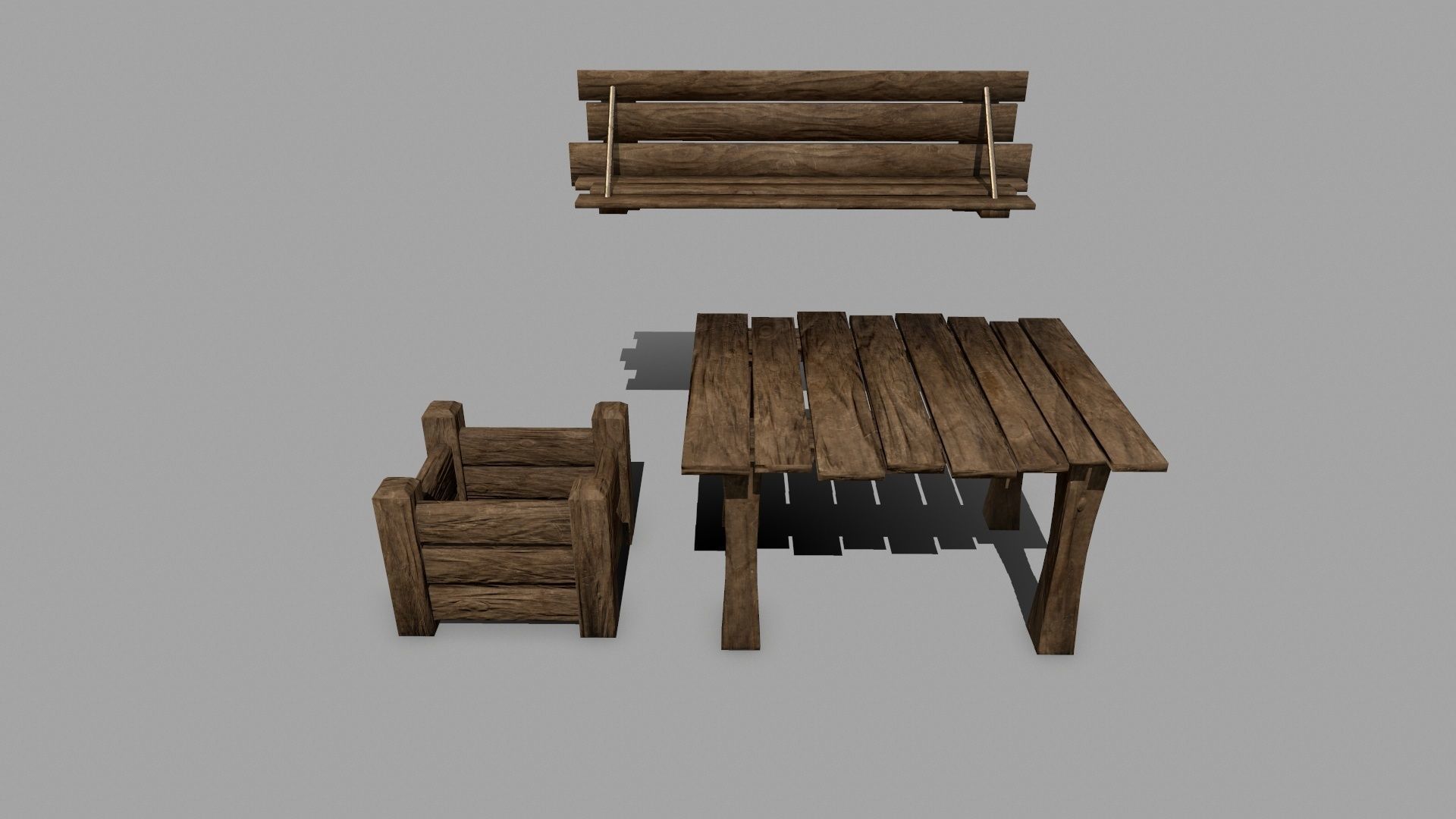 Alchemy Set pot with wooden spoon Low-poly 3D model_17