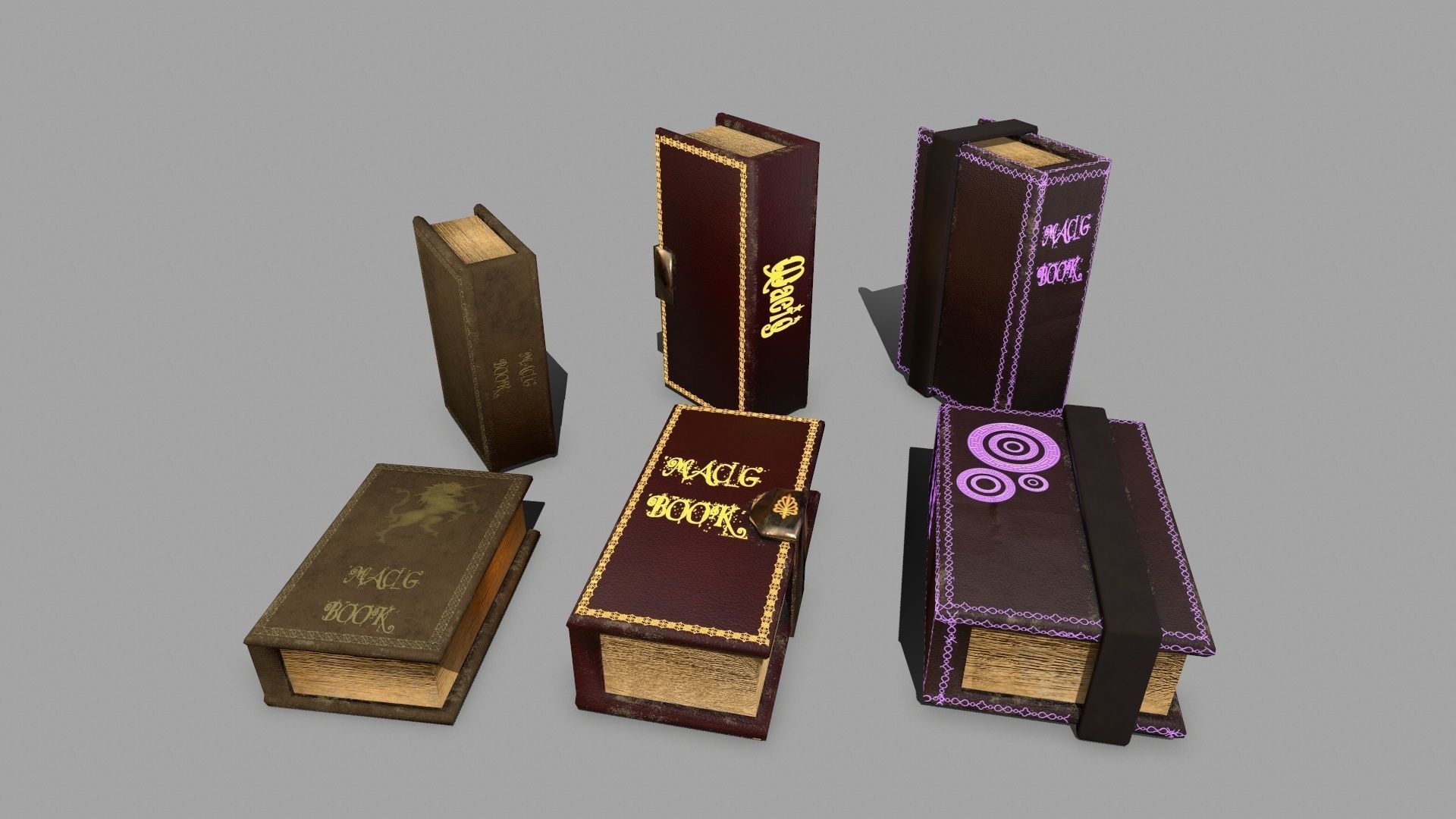 Alchemy Set pot with wooden spoon Low-poly 3D model_7