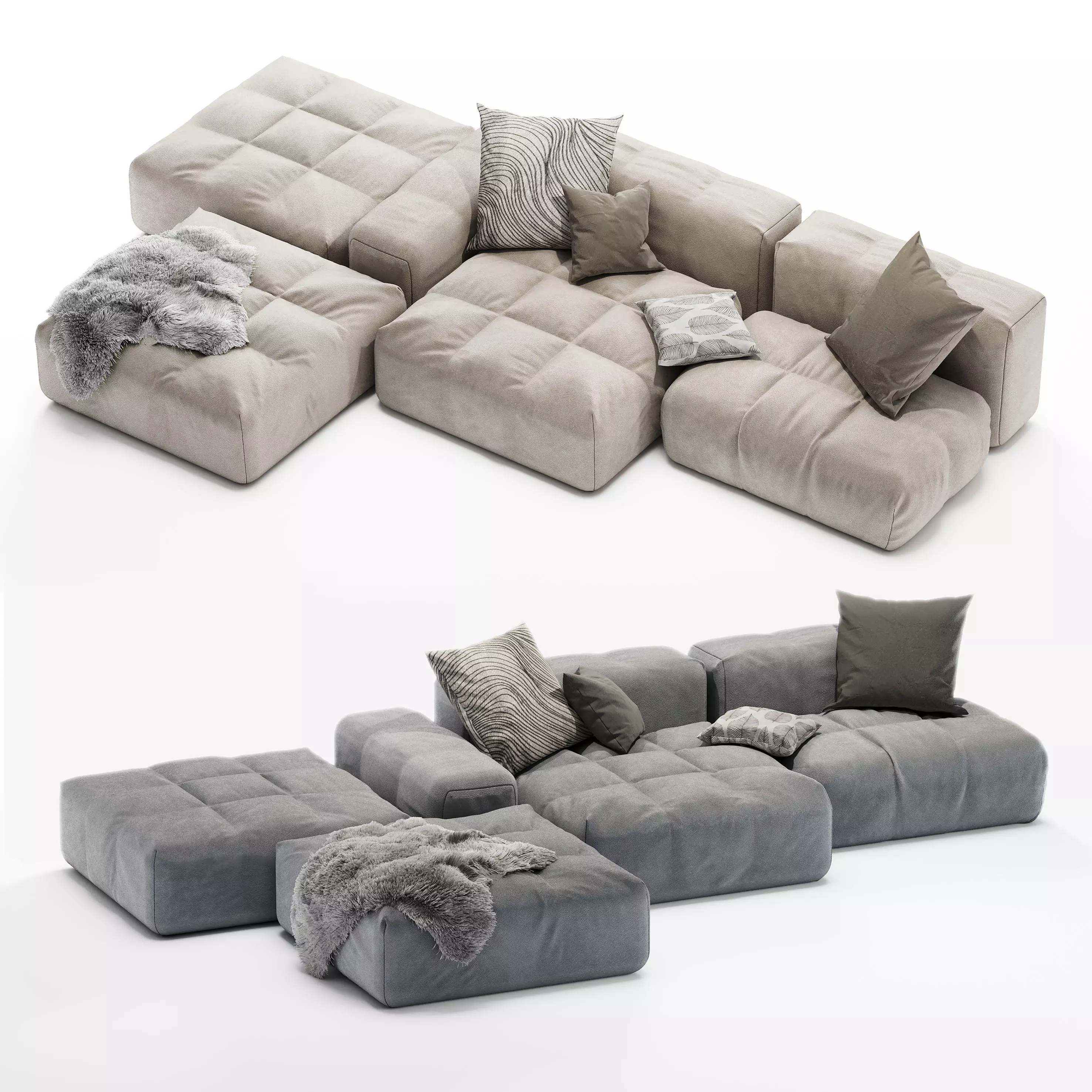 Arravanti Sofa tufty 3D model_0