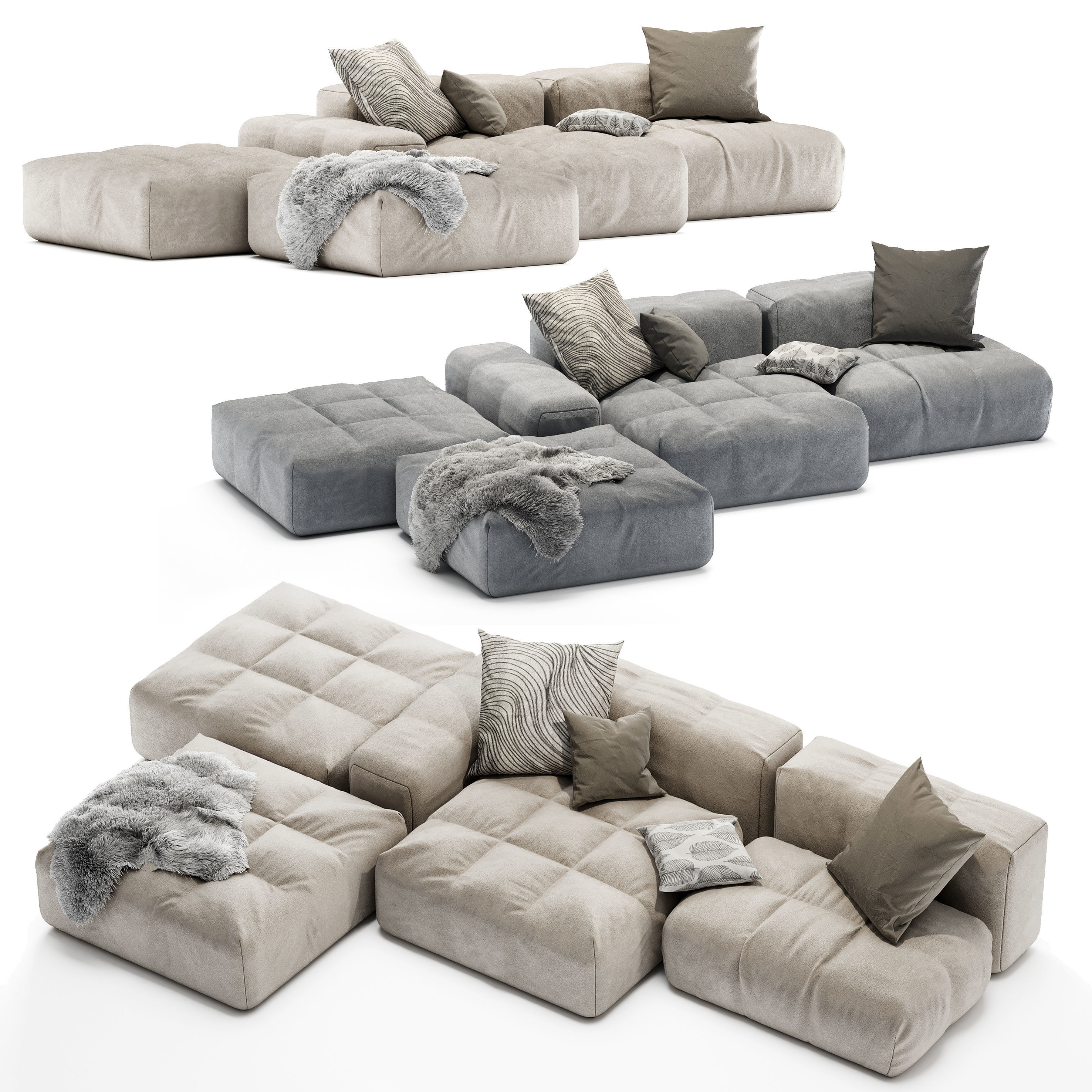 Arravanti Sofa tufty 3D model_3