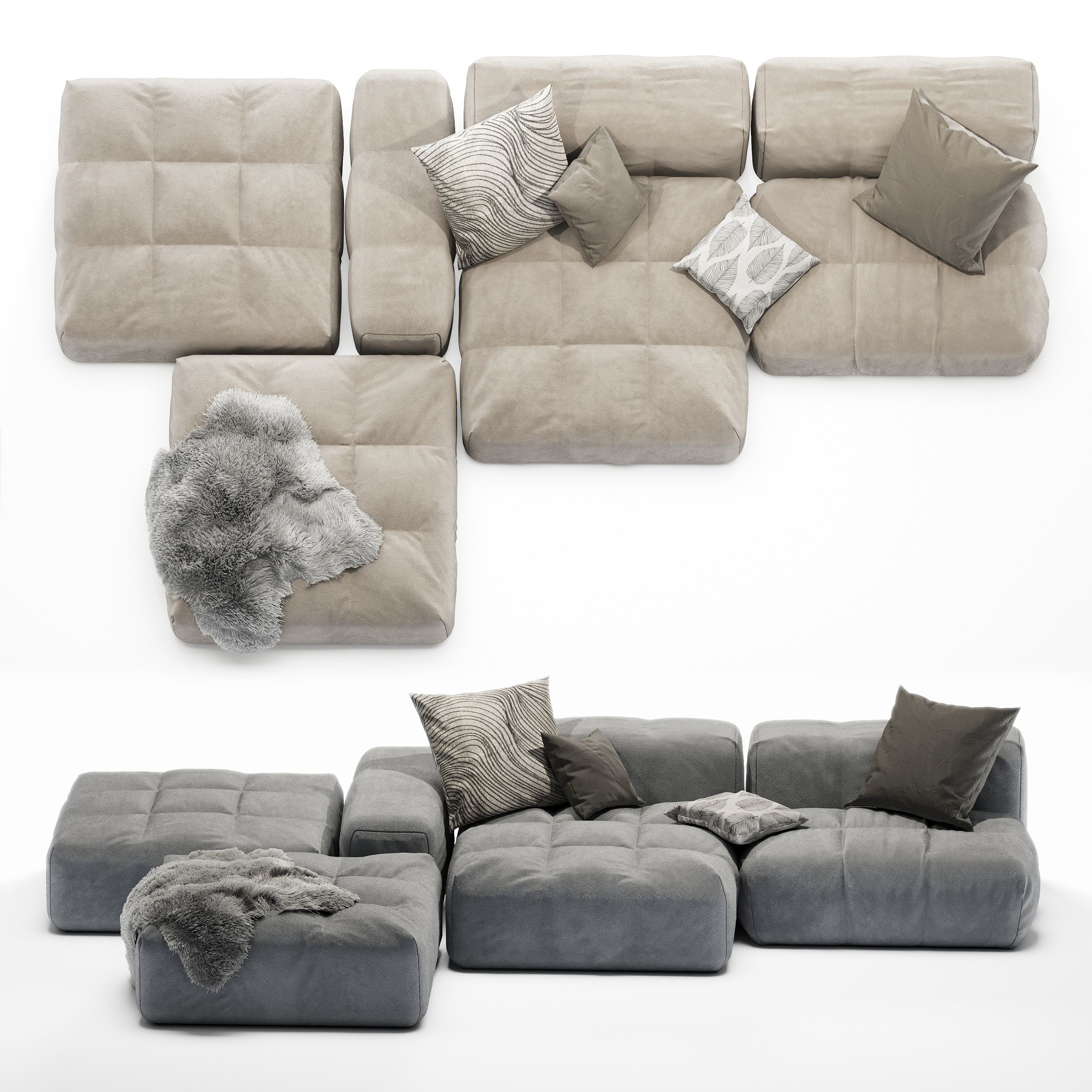 Arravanti Sofa tufty 3D model_6