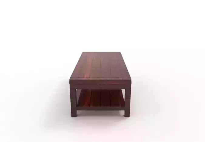 table wooden coffee Low-poly 3D model
