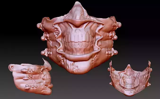 hellraiser chatterer mask 3D print model