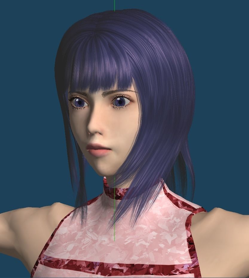 Unity Humanoid Model Female 027 Free 3D model_10