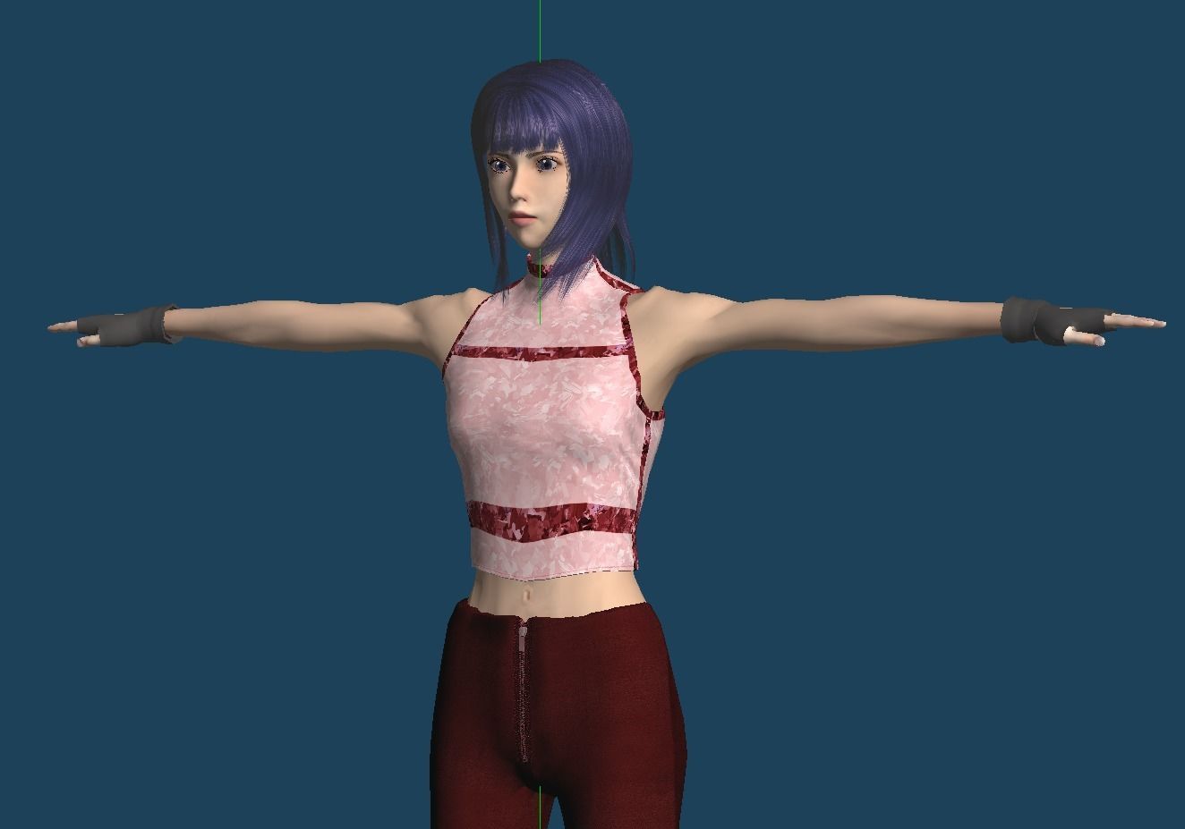Unity Humanoid Model Female 027 Free 3D model_11