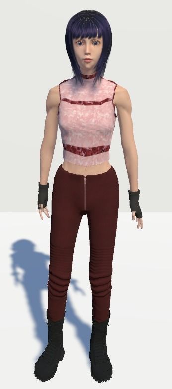 Unity Humanoid Model Female 027 Free 3D model_1