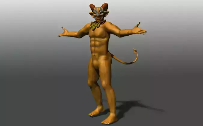 Devil Monster low polygon