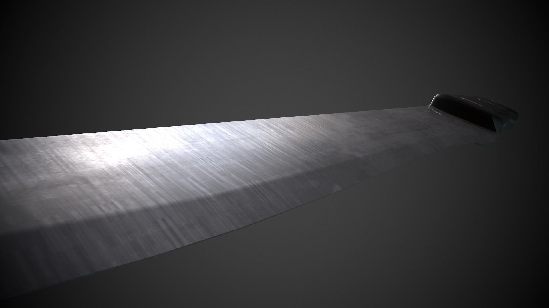 Kitchen Knife Low-poly 3D model_6