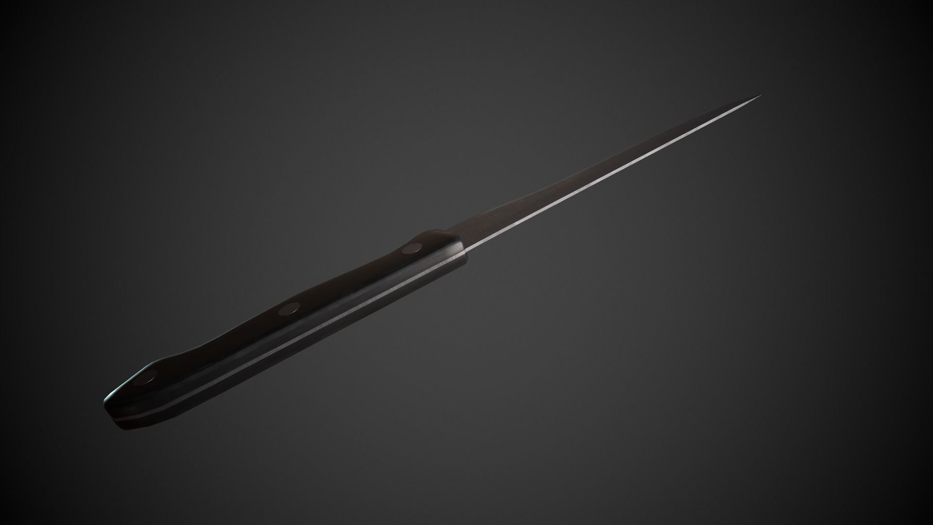 Kitchen Knife Low-poly 3D model_5