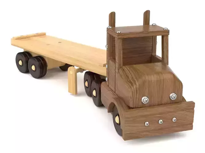 Wooden toy truck 26