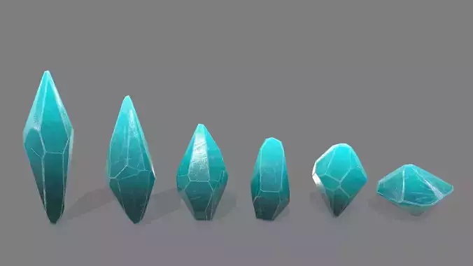 crystal set glass sword