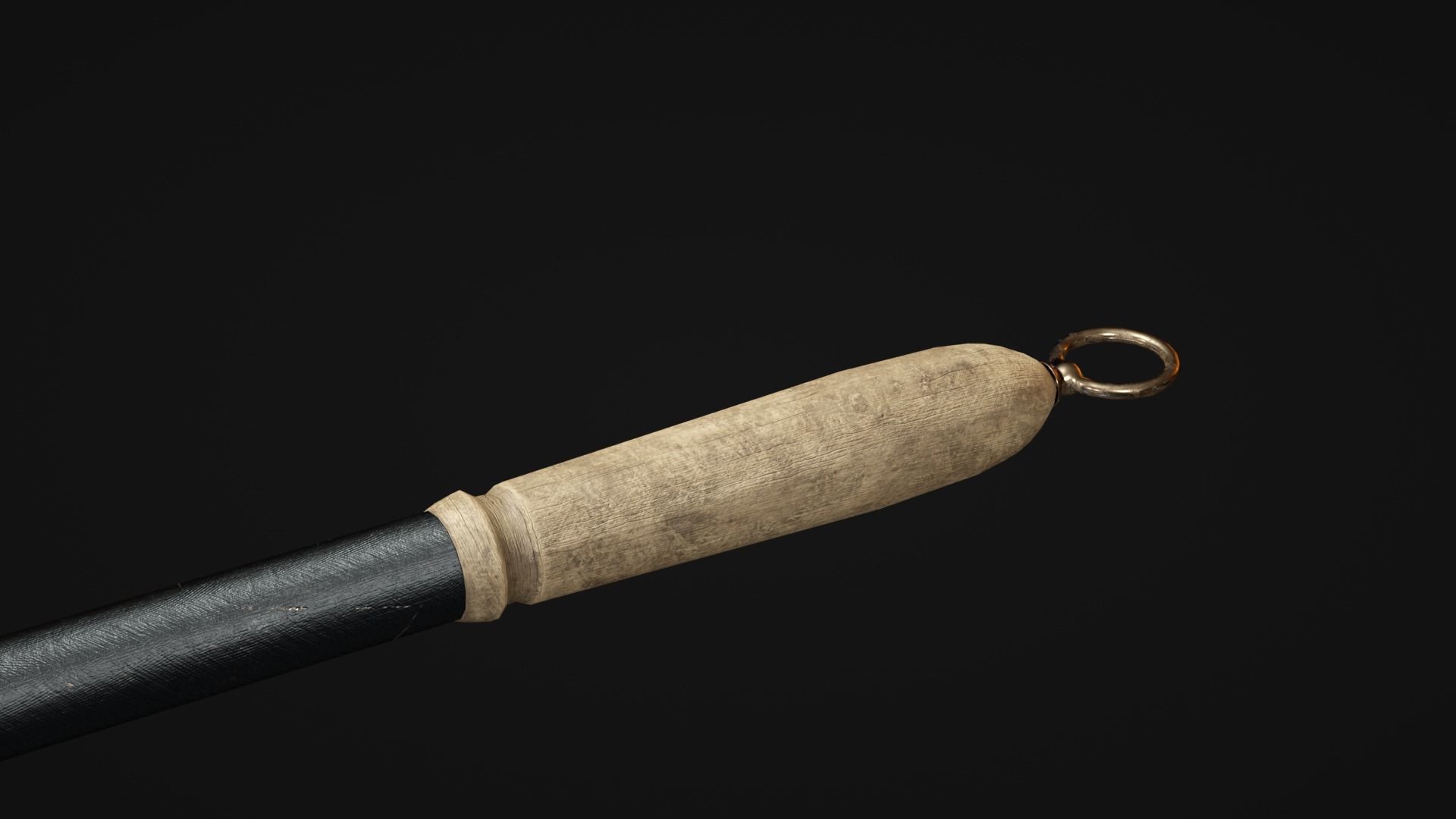 Iron Battle Axe Low-poly 3D model_12