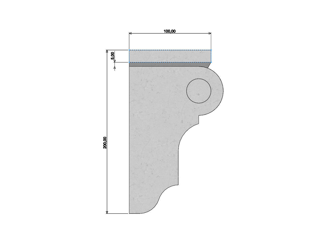 Corinthian Style Corbel and Bar Bracket 3D print model_5
