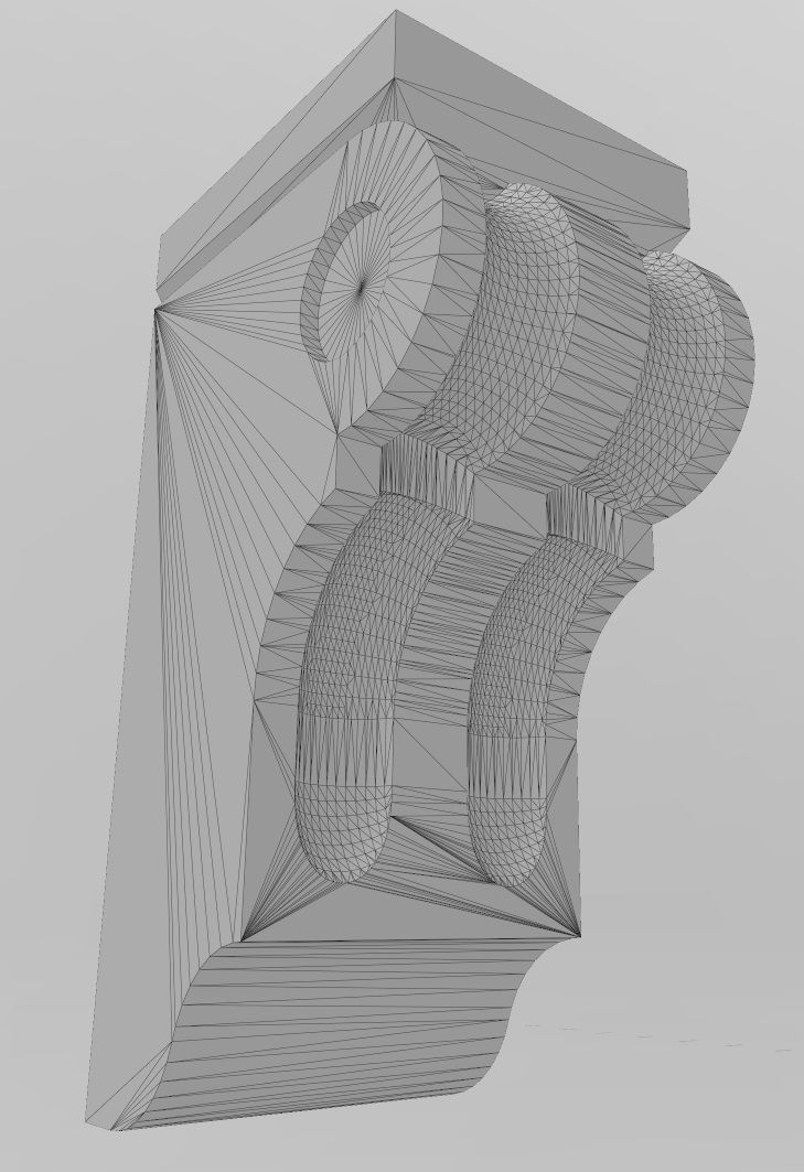 Corinthian Style Corbel and Bar Bracket 3D print model_12