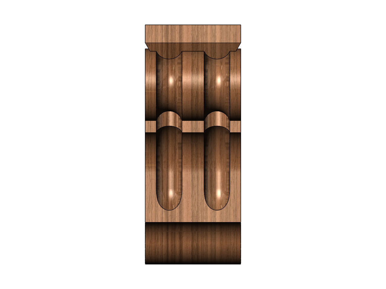 Corinthian Style Corbel and Bar Bracket 3D print model_7