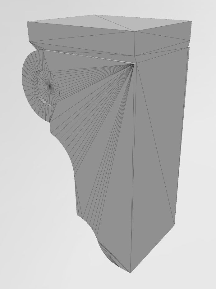 Corinthian Style Corbel and Bar Bracket 3D print model_11