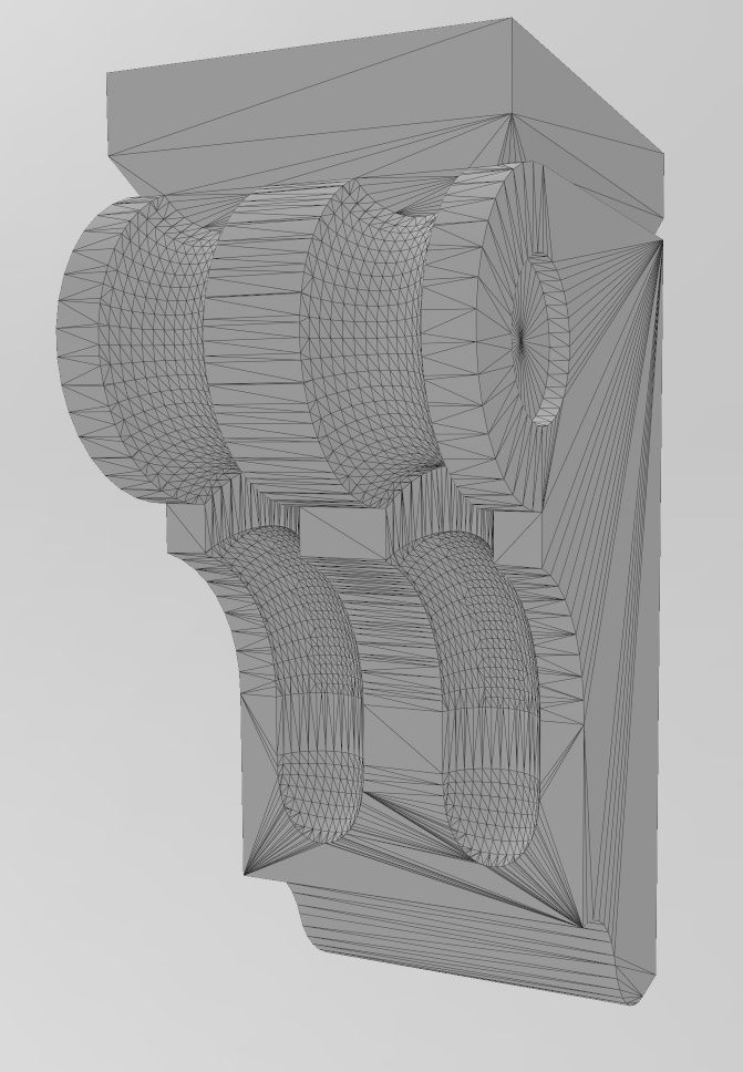 Corinthian Style Corbel and Bar Bracket 3D print model_10