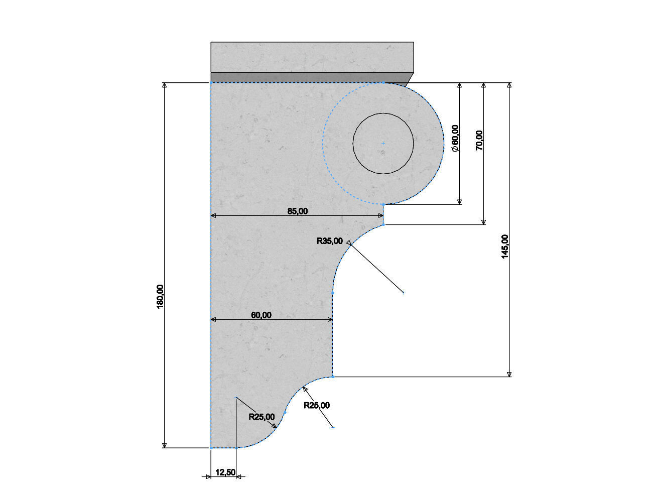 Corinthian Style Corbel and Bar Bracket 3D print model_4