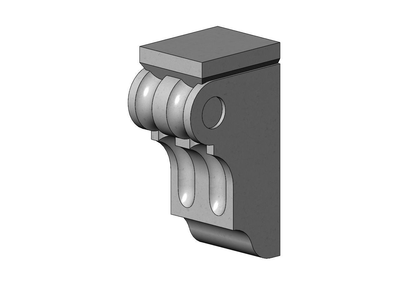 Corinthian Style Corbel and Bar Bracket