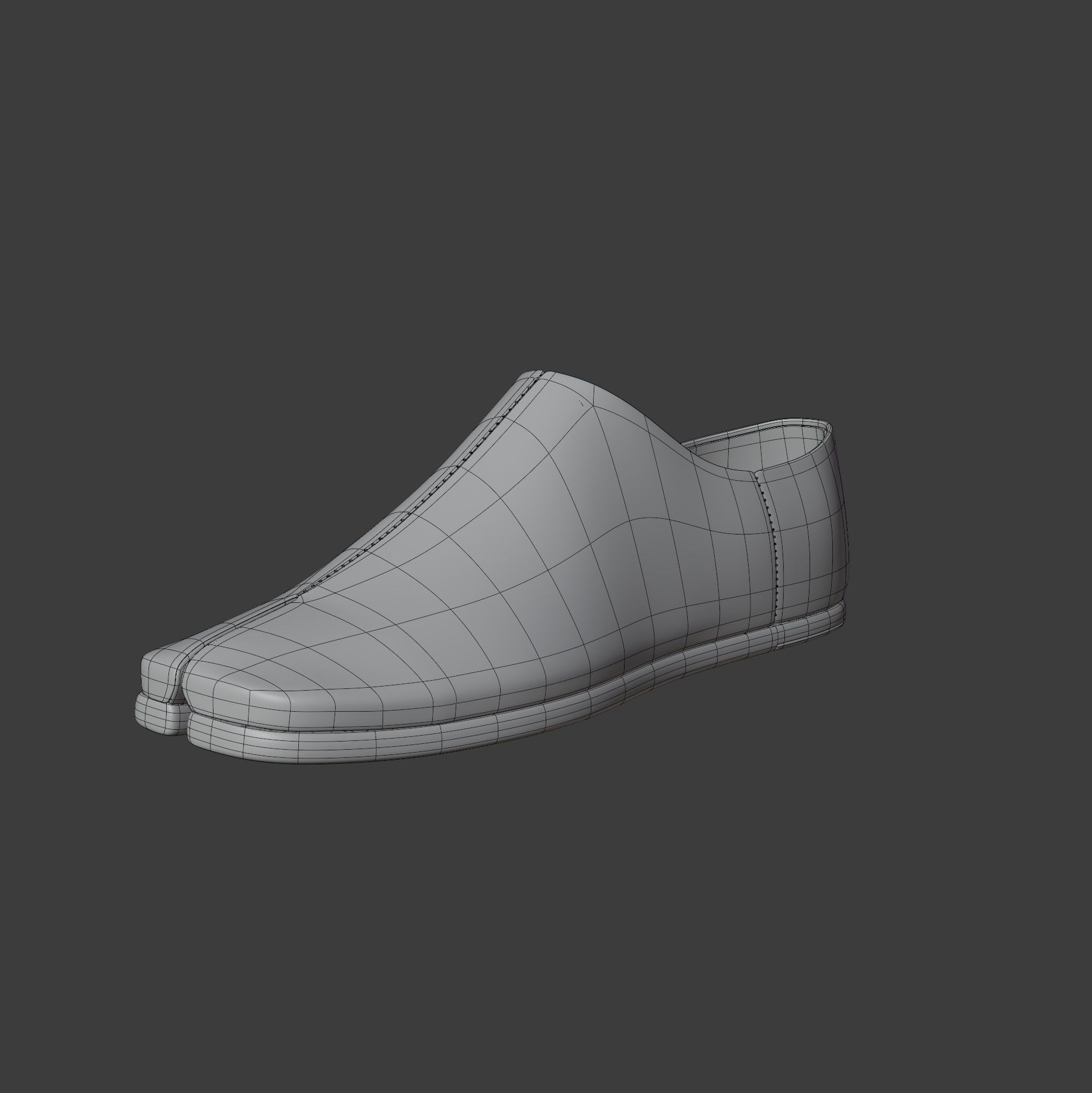 Tabi Leather Loafers 3D model_17