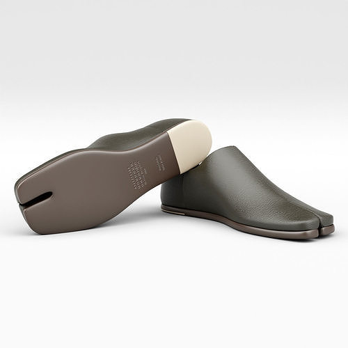 Tabi Leather Loafers 3D model