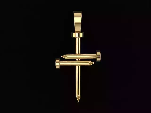 Nail Cross Pendant