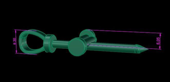 Nail Cross Pendant 3D print model_5