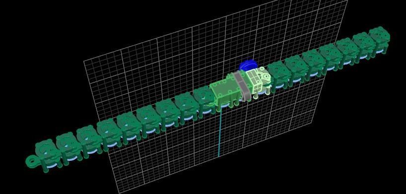 Diamond Tennis Necklace Links 3mm 3D print model_5