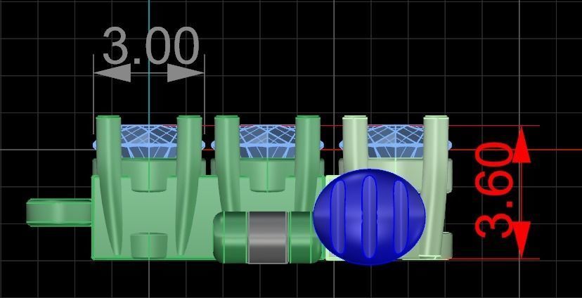 Diamond Tennis Necklace Links 3mm 3D print model_11