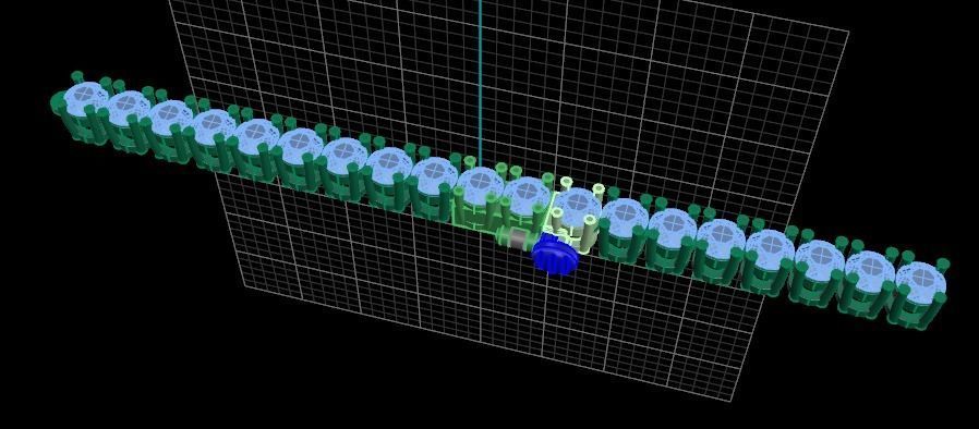 Diamond Tennis Necklace Links 3mm 3D print model_4