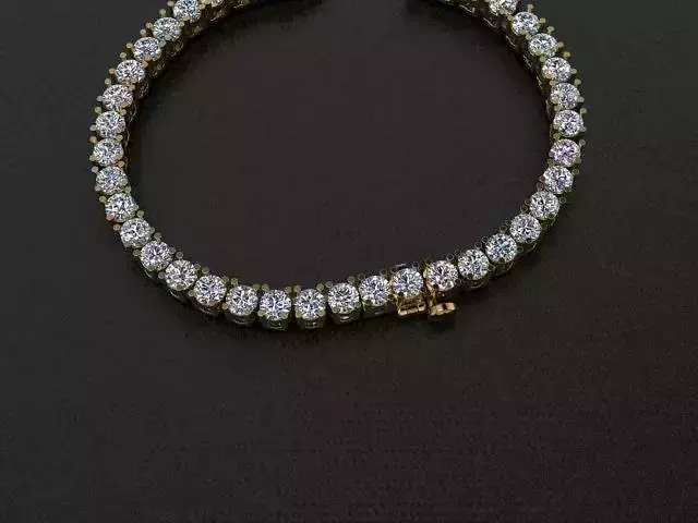 Diamond Tennis Necklace Links 3mm