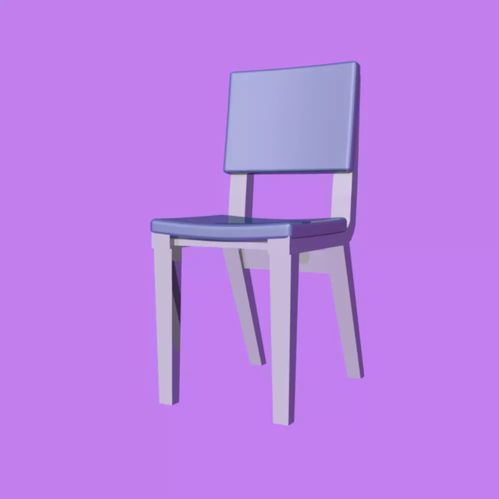 Regular Chair Free low-poly 3D model