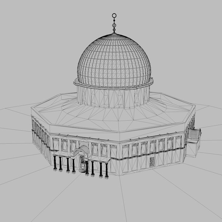 Al Quds The Rock Mosque 3D model_2