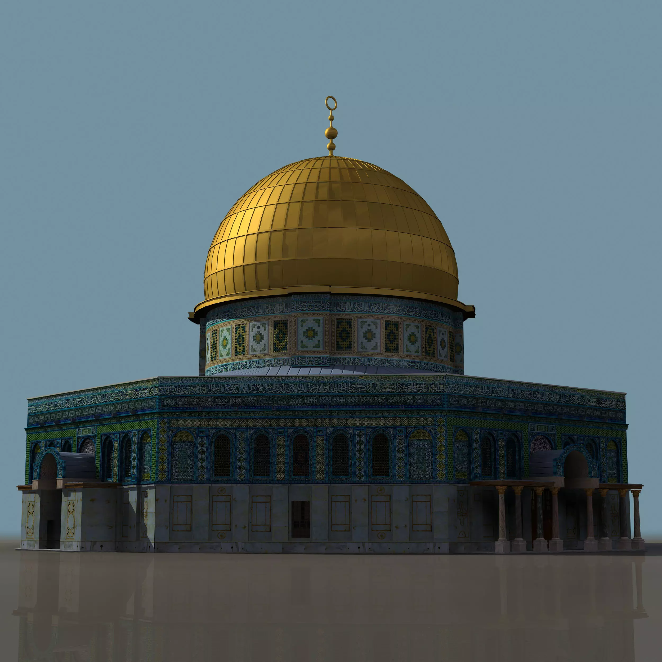 Al Quds The Rock Mosque 3D model_0