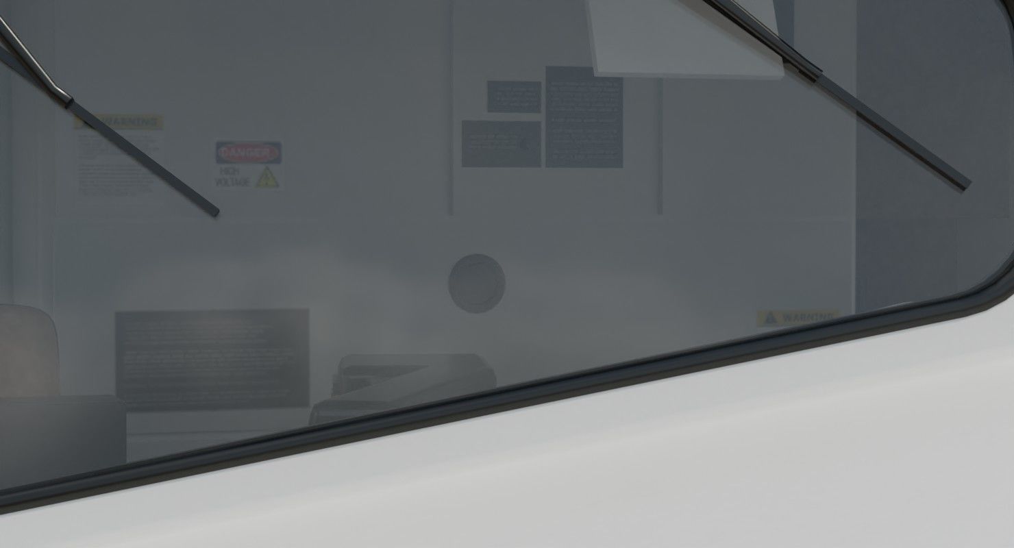 Locomotive And Railcar 1A Low-poly 3D model_19