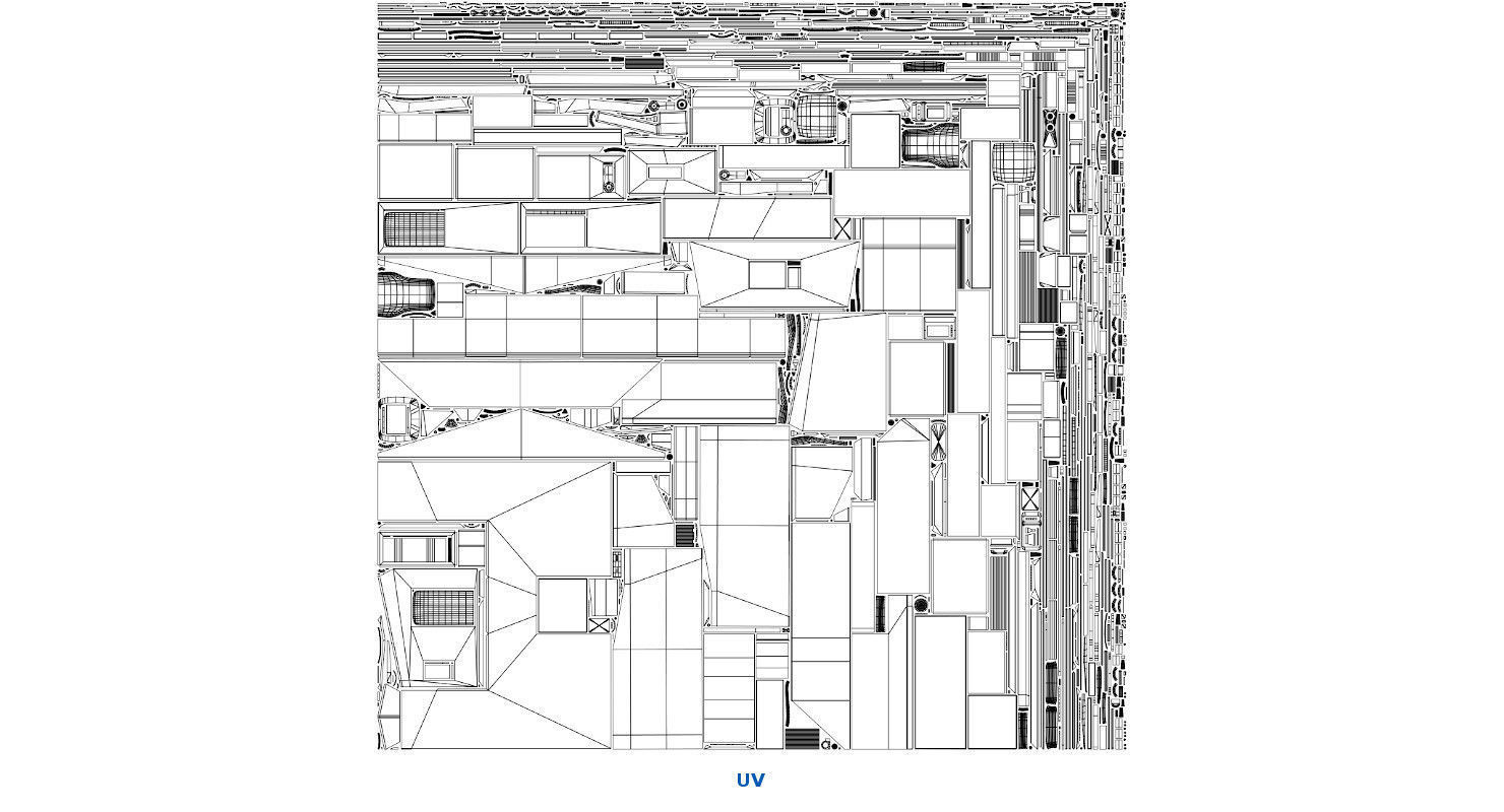 Locomotive And Railcar 1A Low-poly 3D model_35