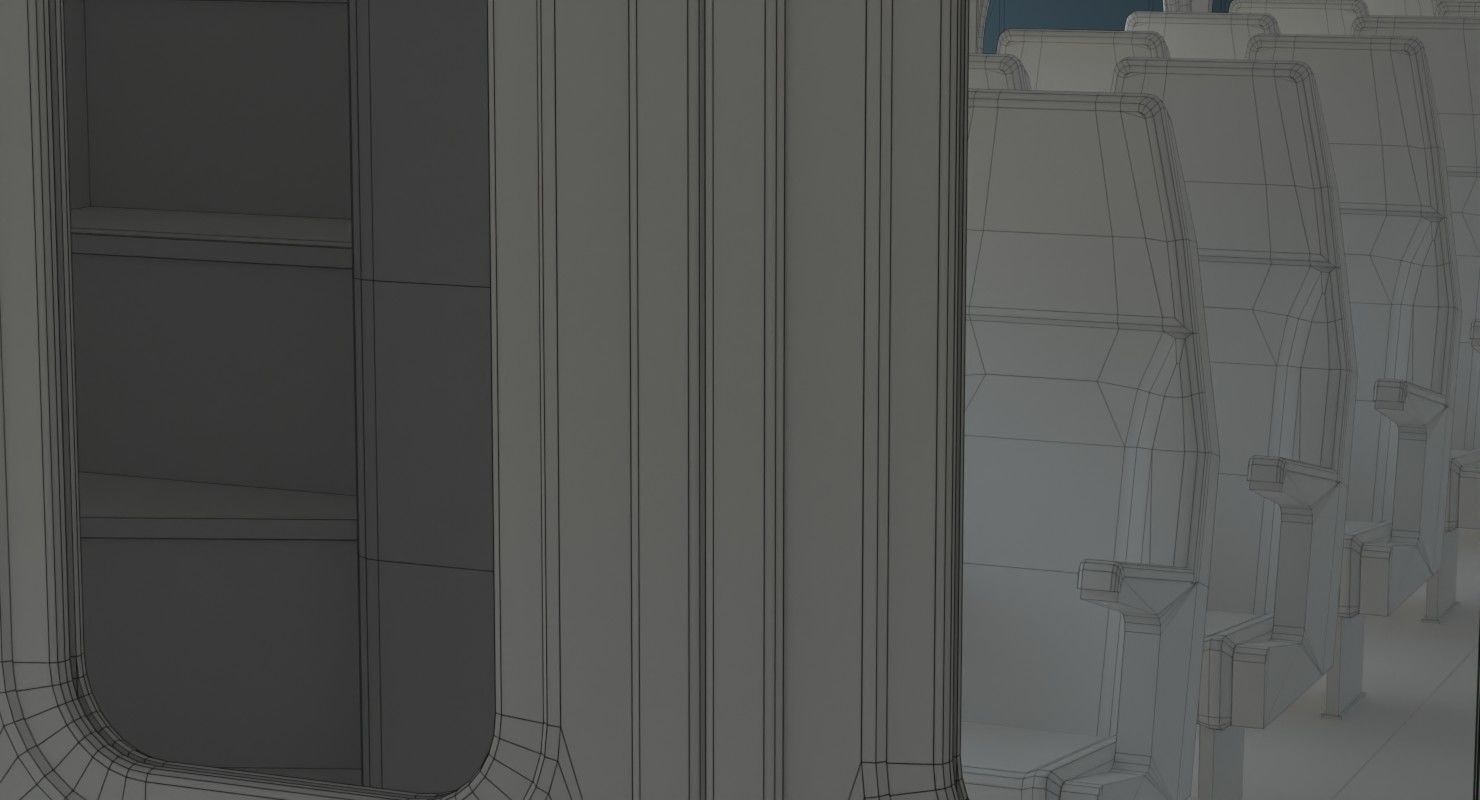 Locomotive And Railcar 1A Low-poly 3D model_34