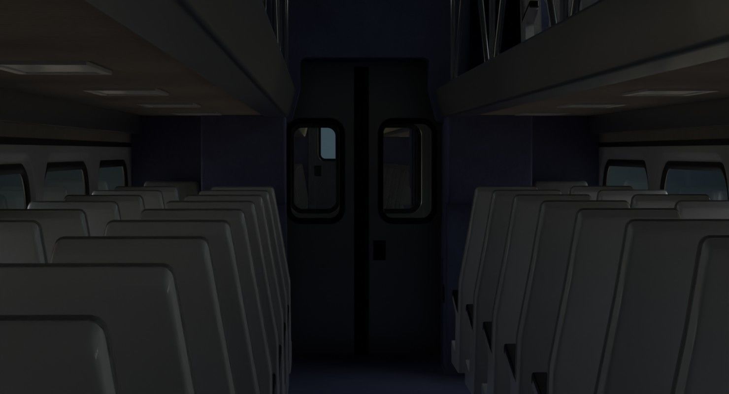 Locomotive And Railcar 1A Low-poly 3D model_22